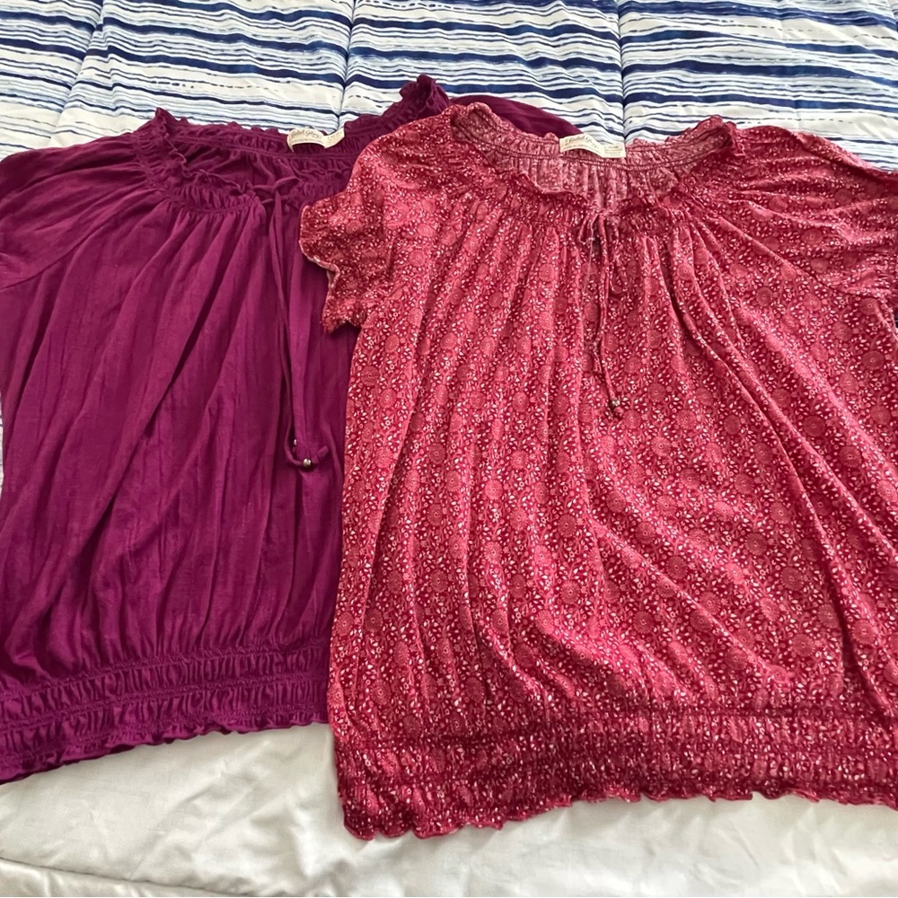 Faded Glory Women's Blouses in Pink and Purple
